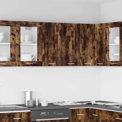 Armario colgante "Lyon" roble ahumado 60x31x60 cm madera de ingeniería
