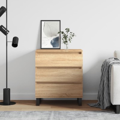 Aparador de madera contrachapada roble Sonoma 60x35x70 cm