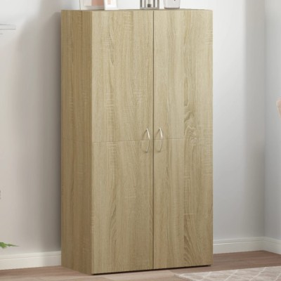Armario archivador madera ingeniería roble Sonoma 60x32x115 cm