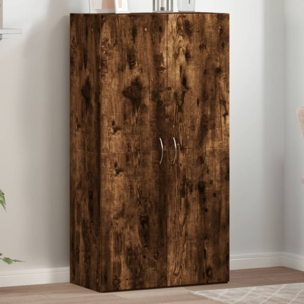 Armario archivador madera ingeniería roble ahumado 60x32x115 cm