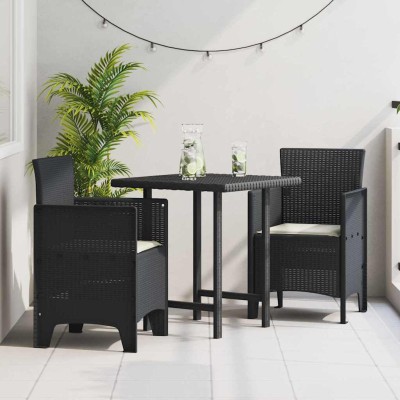 Silla de Jardín 2 pcs Antracita 53 x 49 x 85 cm PP