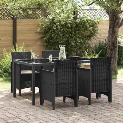 Silla de Jardín 4 pcs Antracita 53 x 49 x 85 cm PP