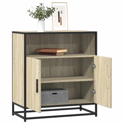 Aparador madera ingeniería roble Sonoma 68x35x76 cm