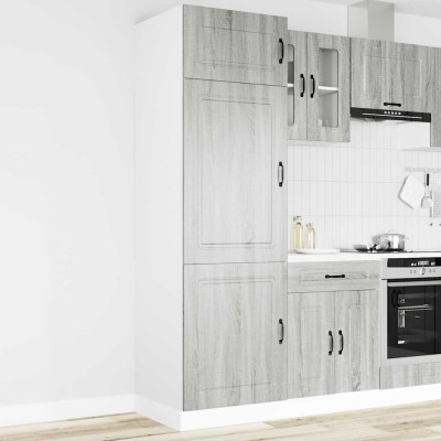 Armario de cocina Kalmar madera contrachapada sonoma gris