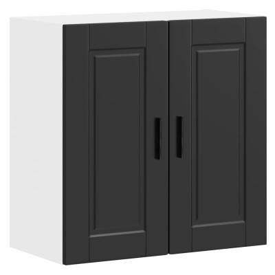 Mueble de pared de cocina Porto madera contrachapada negra