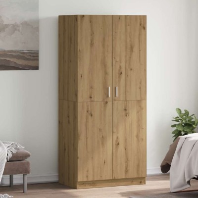 Armario madera de ingeniería roble artisan 90x52x200 cm