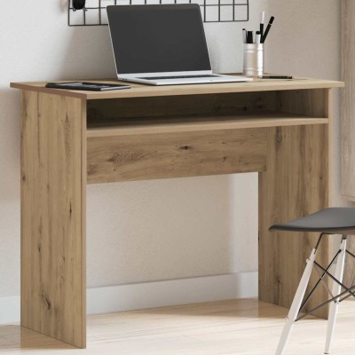 Escritorio de madera de ingeniería roble artisan 90x50x74 cm