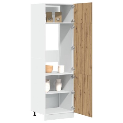 Armario frigorífico "Lyon" roble artesanal 60x57x207 cm madera de ingeniería