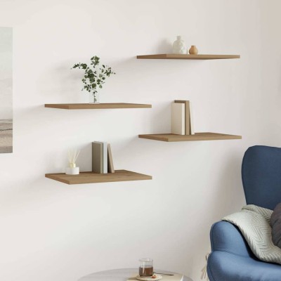 Tablas de estantería 4 uds madera roble Sonoma 40x30x1,5 cm