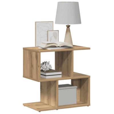 Mesitas de noche 2 uds madera ingeniería roble 50x30x51,5 cm