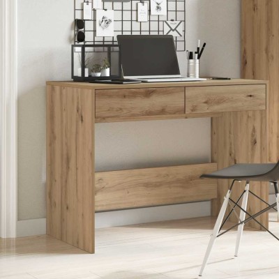 Escritorio de madera de ingeniería roble artisan 101x50x76,5 cm