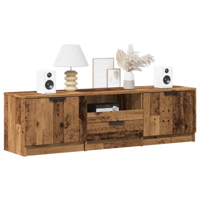 Mueble de TV de madera antigua 140x35x40 cm Madera ingeniería