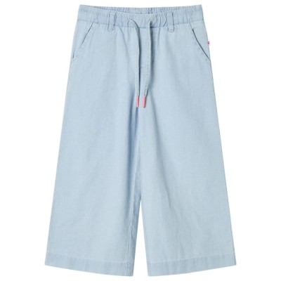 vidaXL Pantalones infantiles azul vaquero suave 116