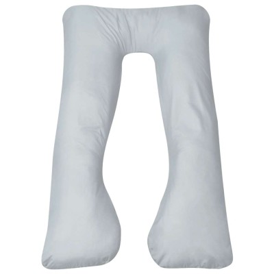 vidaXL Almohada de embarazo gris 90x145 cm