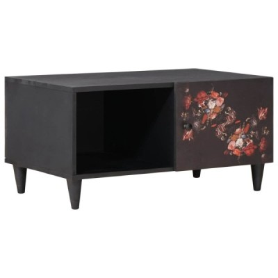 Mesa de Café Multicolor 80 x 50 x 40 cm Madera de mango | TanderMuebles