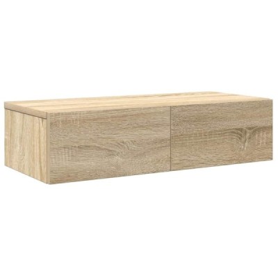 Estante de pared con cajones madera contrachapada roble | TanderMuebles