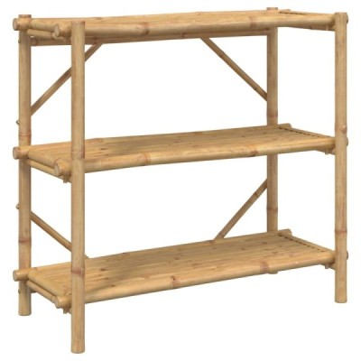 Estante de 3 niveles bambú 100x40x90 cm | TanderMuebles