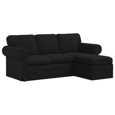 Sofá Negro 195 x 138 x 80 cm tela | TanderMuebles