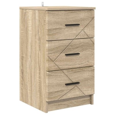 Armario de Noche Roble Sonoma 38 x 38 x 66 cm | TanderMuebles