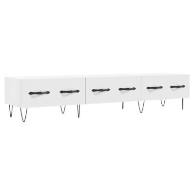 Mueble de TV madera de ingeniería blanco 150x36x30 cm | TanderMuebles