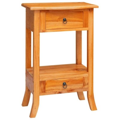 Mesa Consola Natural 50,5 x 30 x 75,5 cm Madera de Caob | TanderMuebles