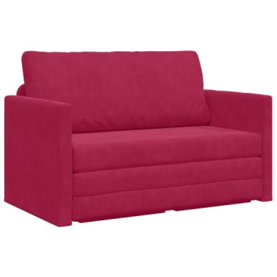 Sofá cama Rojo vino 124 x 71 x 78 cm Terciopelo | TanderMuebles