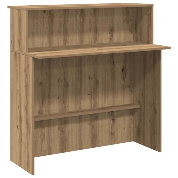 Mostrador de recepción roble artisian 100x50x103,5 cm | TanderMuebles
