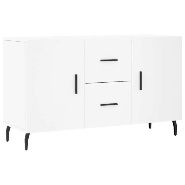 Aparador de madera de ingeniería blanco 100x36x60 cm | TanderMuebles