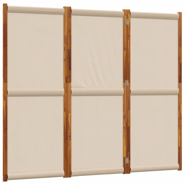 Biombo divisor de 3 paneles gris taupe 210x180 cm | TanderMuebles