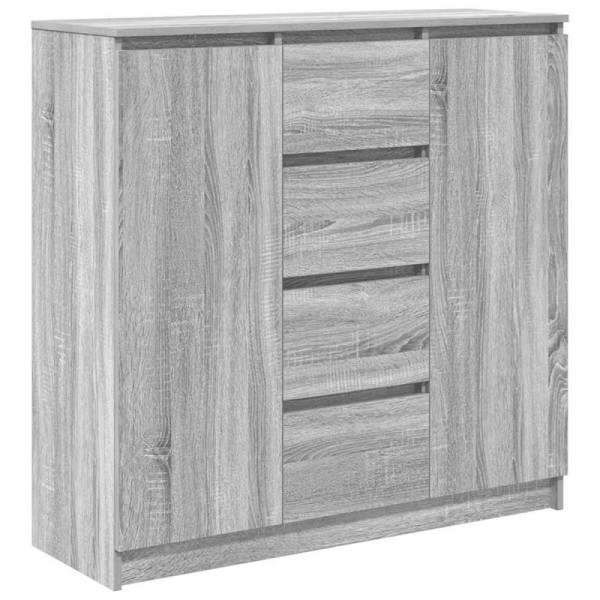 Aparador con cajones gris Sonoma 100,5x35x98,5 cm | TanderMuebles