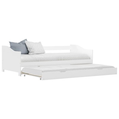 Estructura sofá cama extraíble sin colchón pino blanco 90x200cm