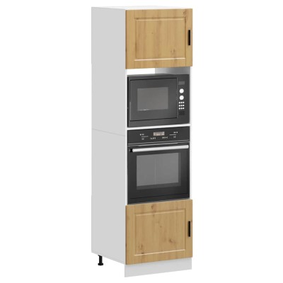 Armarios para horno 2uds Porto roble artisan madera ingeniería