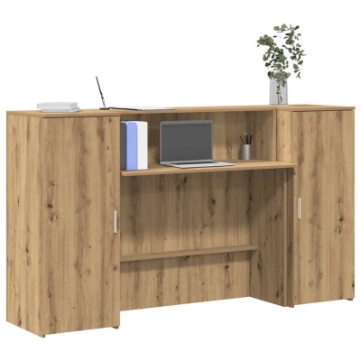 Mostrador de recepción roble artisian 180x50x103,5 cm