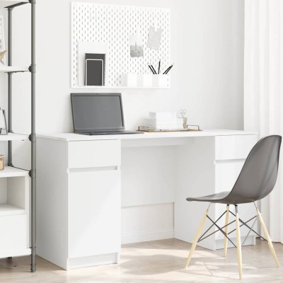 Escritorio Blanco 140 x 49 x 76 cm Madera contrachapada