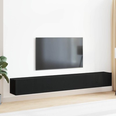 Conjunto de mueble de TV 3 pcs Roble negro 80 x 30 x 30 cm