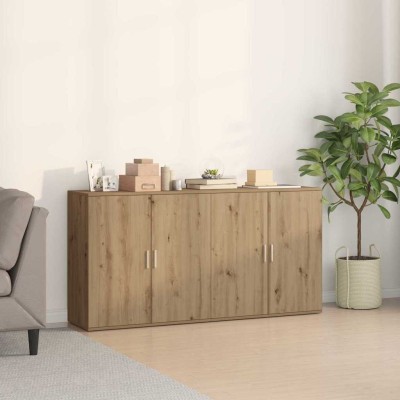 Tableros Lateral 2 pcs Roble artisan 79 x 38 x 80 cm