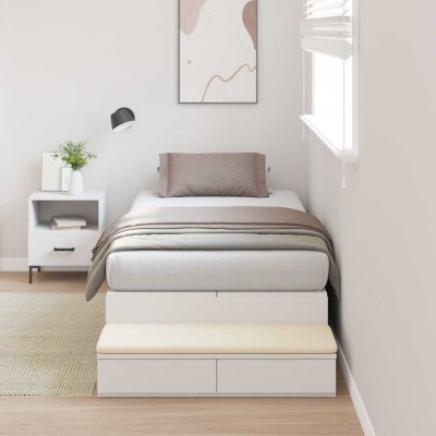 Cama con almacenamiento con cajón Blanco 226.5 x 90 x 31.5 cm