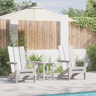 Muebles de lounge para jardín 3 pcs Blanco 38 x 38 x 46cm