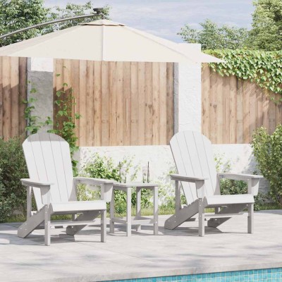 Muebles de lounge para jardín 2 pcs Blanco 74 x 82 x 90cm