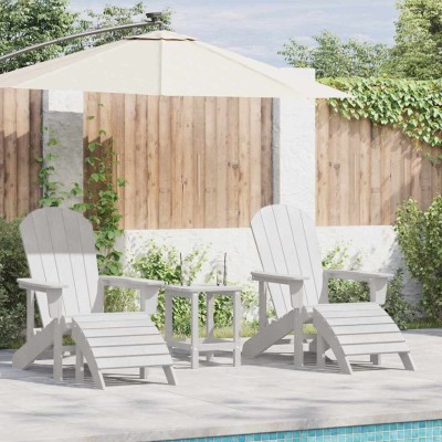 Muebles de lounge para jardín 2 pcs Blanco 74 x 82 x 90cm