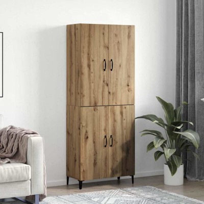 Alacena 2 pcs Roble artisan 69.5 x 34 x 180 cm