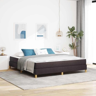 Cama tipo Box Spring Marrón 180 x 200 cm