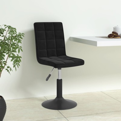 Sillas de comedor giratorias 4 unidades terciopelo negro