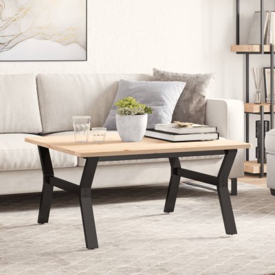 Patas de mesa de centro estructura Y acero 80x70x43 cm