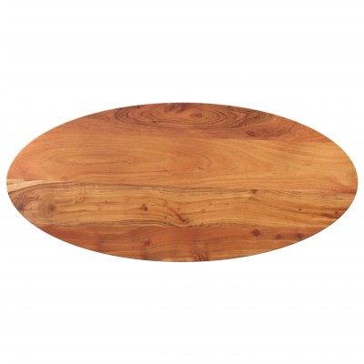 Tablero de mesa ovalado madera maciza de acacia 120x50x3,8 cm