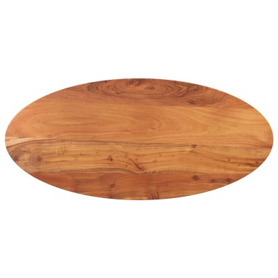 Tablero de mesa ovalado madera maciza de acacia 140x60x3,8 cm