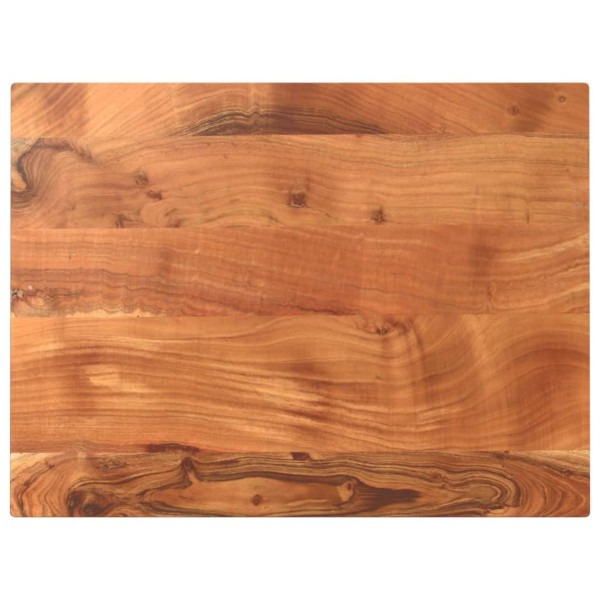 Tablero de mesa rectangular madera maciza acacia 80x70x3,8 cm