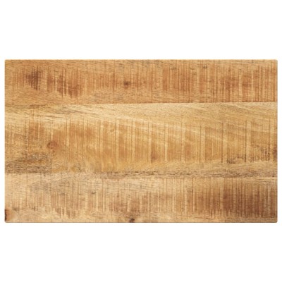 Tablero de mesa rectangular madera mango rugosa 60x30x2,5 cm