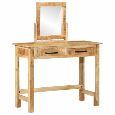Mesa de tocador Marrón 100 x 40 x 120 cm Madera maciza de Mango