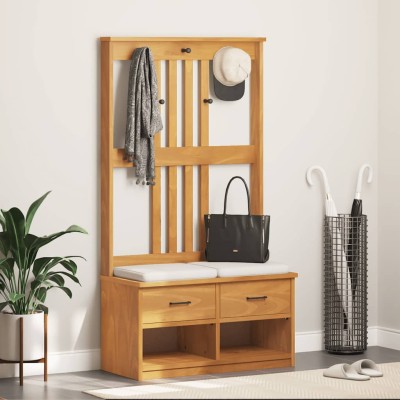 Perchero de entrada SANDNES madera maciza de pino 87x40x159,5cm